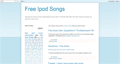 Desktop Screenshot of freeipodsongs.blogspot.com