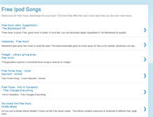 Tablet Screenshot of freeipodsongs.blogspot.com