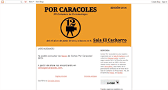 Desktop Screenshot of cortosporcaracoles.blogspot.com