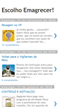 Mobile Screenshot of escolhoemagrecersaudavelmente.blogspot.com