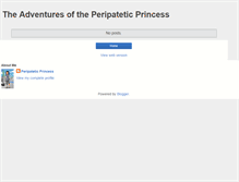 Tablet Screenshot of peripateticprincess.blogspot.com