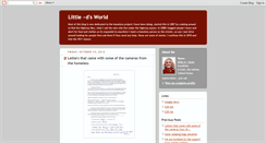 Desktop Screenshot of littledsworld.blogspot.com