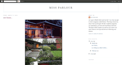 Desktop Screenshot of missparlour.blogspot.com