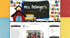 Desktop Screenshot of mrsbelangersfabulousfirstgrade.blogspot.com