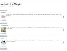 Tablet Screenshot of marksinthemargin.blogspot.com