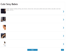 Tablet Screenshot of cute-sexy-babes-wallpapers.blogspot.com