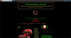 Desktop Screenshot of internatoinalhealer.blogspot.com