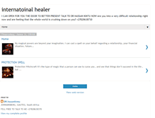 Tablet Screenshot of internatoinalhealer.blogspot.com