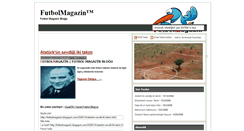 Desktop Screenshot of futbolmagazin.blogspot.com