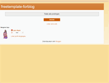 Tablet Screenshot of freetemplate-forblog.blogspot.com