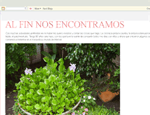 Tablet Screenshot of alfinnosencontramos.blogspot.com