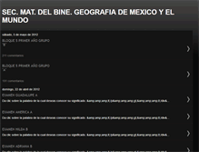 Tablet Screenshot of geografiademexicoyelmundobine.blogspot.com