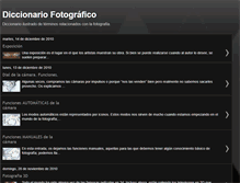 Tablet Screenshot of diccionariofotografico.blogspot.com