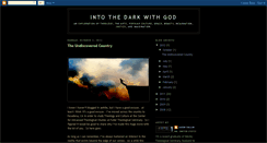 Desktop Screenshot of intothedarkwithgod.blogspot.com