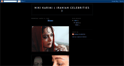 Desktop Screenshot of nikikarimiiraniancelebrities.blogspot.com