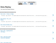 Tablet Screenshot of dotareplay.blogspot.com