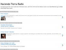 Tablet Screenshot of haciendotierraradio.blogspot.com