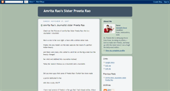 Desktop Screenshot of amritaraosister.blogspot.com