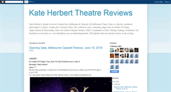 Desktop Screenshot of kateherberttheatrereviews.blogspot.com