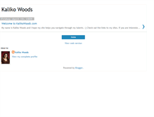 Tablet Screenshot of kalikowoods.blogspot.com