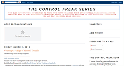 Desktop Screenshot of control-freak-series.blogspot.com