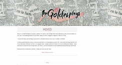 Desktop Screenshot of herestothegoldendays.blogspot.com