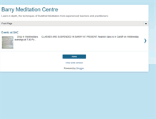 Tablet Screenshot of barrymeditationcentre.blogspot.com