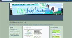 Desktop Screenshot of dekebun-goats.blogspot.com
