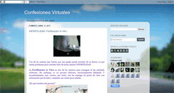 Desktop Screenshot of confesionesvirtuales.blogspot.com