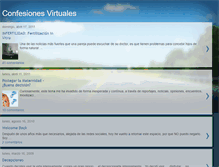 Tablet Screenshot of confesionesvirtuales.blogspot.com