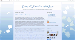 Desktop Screenshot of cairoandamericamissjose.blogspot.com