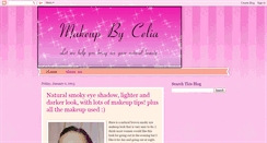 Desktop Screenshot of makeupbycelia.blogspot.com