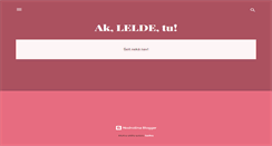 Desktop Screenshot of adalelada.blogspot.com