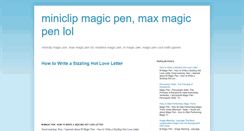 Desktop Screenshot of miniclipmagicpen.blogspot.com