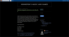 Desktop Screenshot of honnepons-music-games.blogspot.com