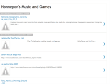 Tablet Screenshot of honnepons-music-games.blogspot.com