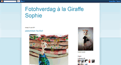 Desktop Screenshot of fotohverdaglagiraffesophie.blogspot.com