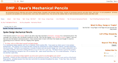 Desktop Screenshot of davesmechanicalpencils.blogspot.com