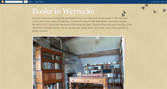 Desktop Screenshot of booksinwernicke.blogspot.com