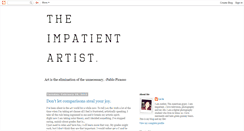 Desktop Screenshot of impatient-artist.blogspot.com