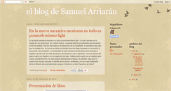 Desktop Screenshot of h-samuel-arriaran.blogspot.com