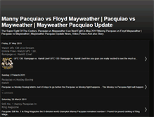 Tablet Screenshot of pacquiao-vs-mayweatherlive.blogspot.com