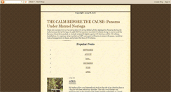 Desktop Screenshot of calmbeforecause.blogspot.com