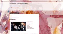 Desktop Screenshot of barefootecstaticdance.blogspot.com