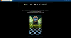 Desktop Screenshot of kolay-bulmaca-sozlugu.blogspot.com