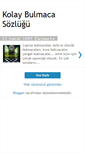Mobile Screenshot of kolay-bulmaca-sozlugu.blogspot.com