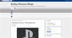 Desktop Screenshot of bobbyromanoblogs.blogspot.com