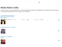 Tablet Screenshot of mediamatrixindia.blogspot.com