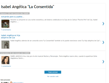 Tablet Screenshot of isabelangelica-laconsentida.blogspot.com