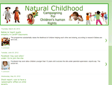 Tablet Screenshot of naturalchildhood.blogspot.com